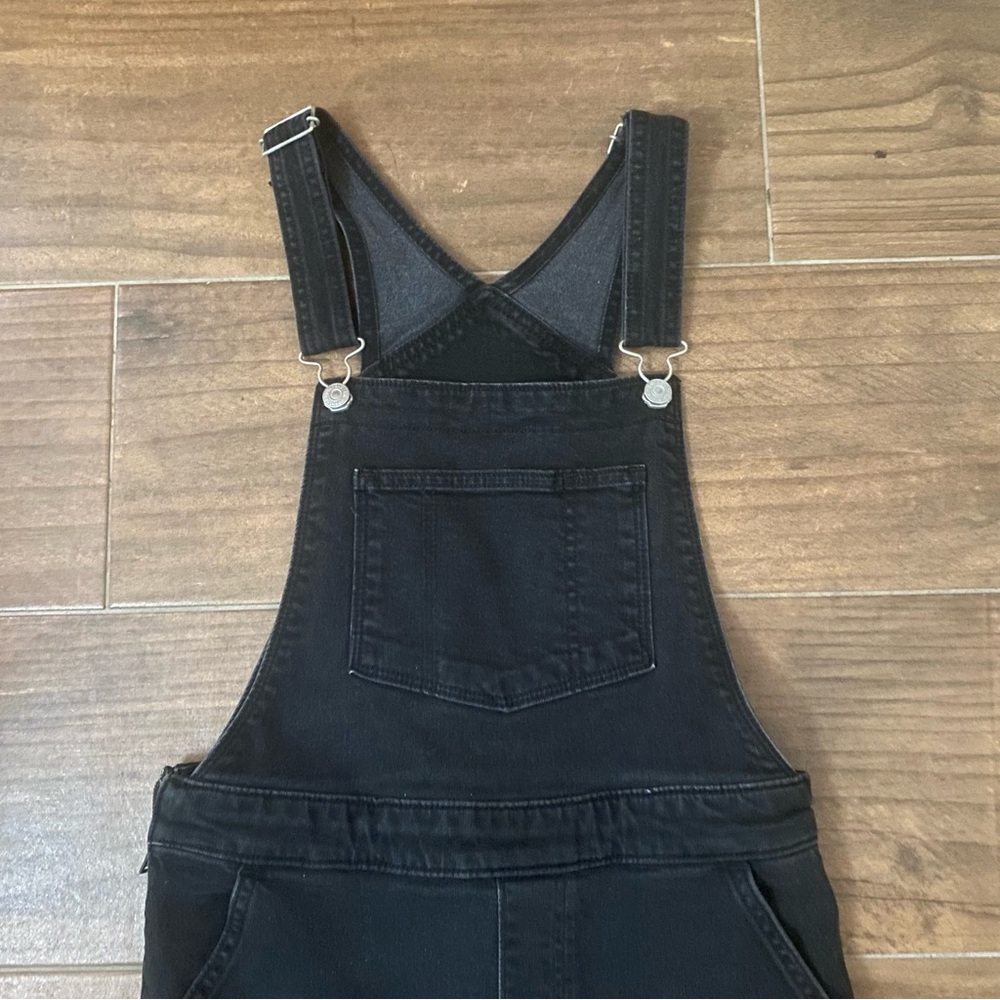 Levi’s Black Denim Wide Leg Overalls